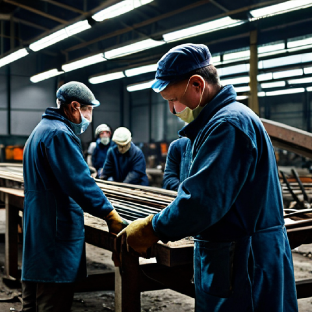 **

"Inside a dimly lit factory in occupied Poland, fully clothed workers, appropriate attire, toil under harsh conditions, safe for work. The scene depicts the struggle for survival and the quiet resistance through acts of sabotage. Emphasis on the workers' resilience and determination. Perfect anatomy, correct proportions, natural pose, professional photography, high quality, modest."

**