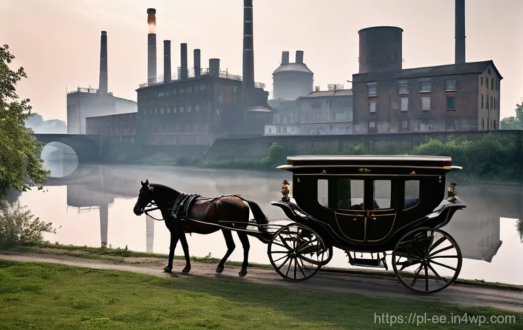 일제 강점기 근로자의 사회적 위치 - **Prompt:** An intense, dynamic depiction of a 19th-century Polish textile factory floor in full ope...
