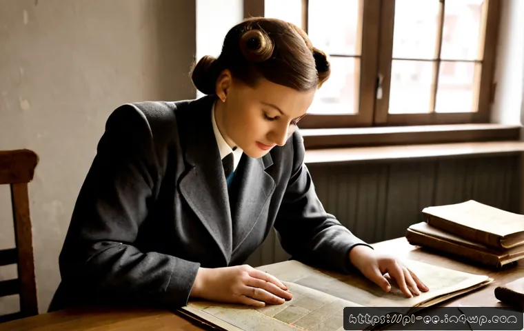 Home 17 일제 강점기 근무의 종합적인 연구 - Photorealistic historical research scene in a Polish university archive, an adult historian wearing ...